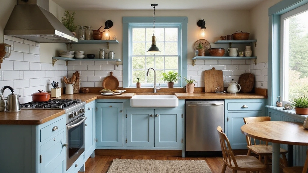 How to Infuse Modern Charm into Your Small Blue French Country Kitchen