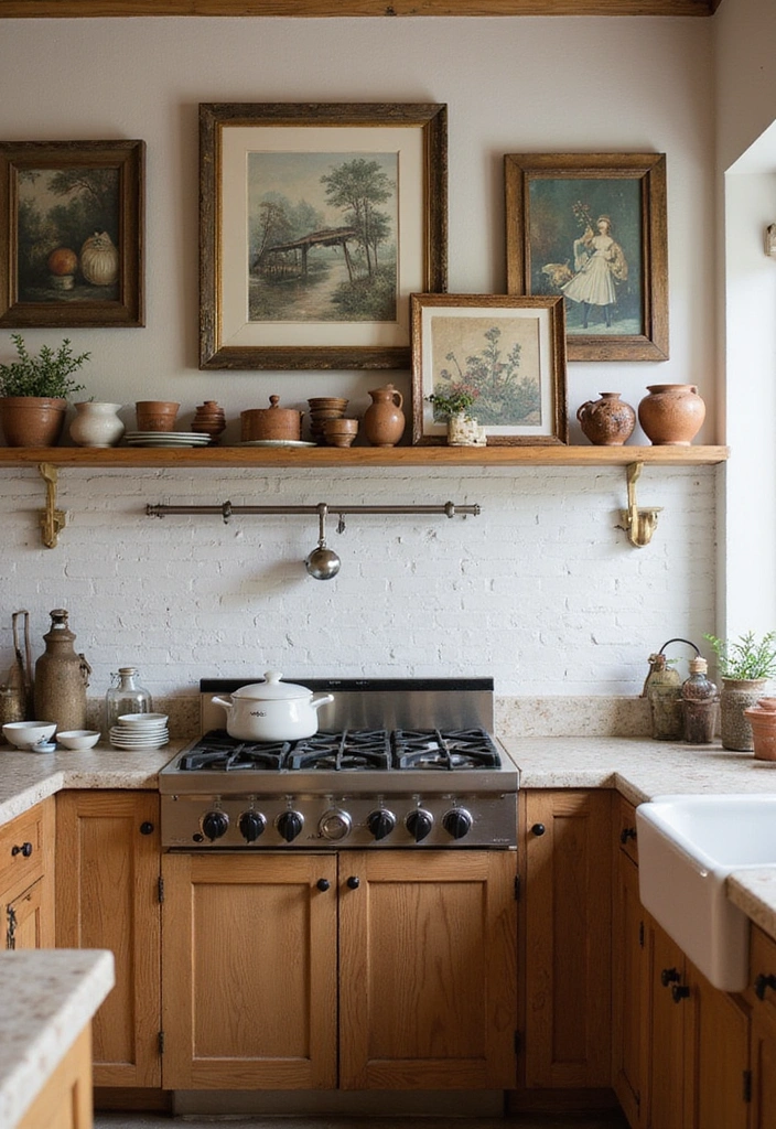 19 Cozy French Chateau Kitchen Inspirations to Elevate Your Cooking Space! - 9. Artful Decor Accents