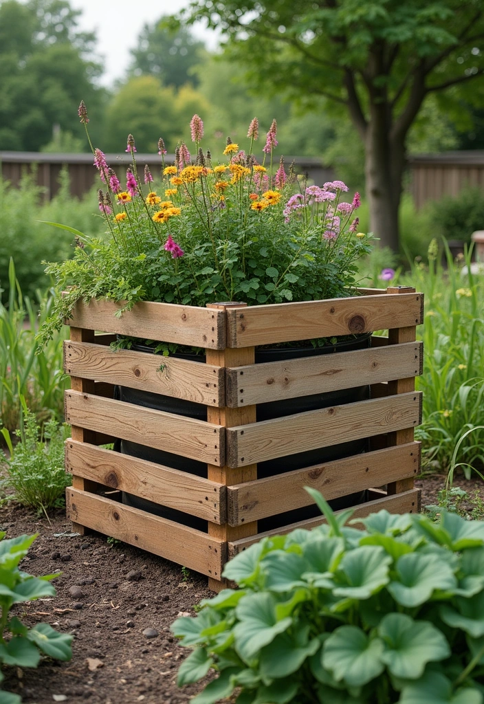 22 Rustic Sloped Backyard Landscaping Ideas on a Budget You Can't Miss! - 22. Creative Composting Solutions
