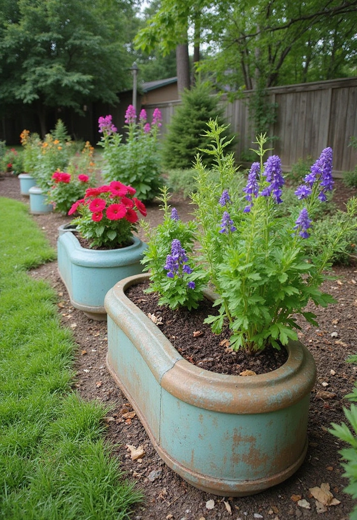 20 Creative Large Backyard Layouts That Will Make You Want to Host Every Weekend! - 19. Unique Planter Boxes