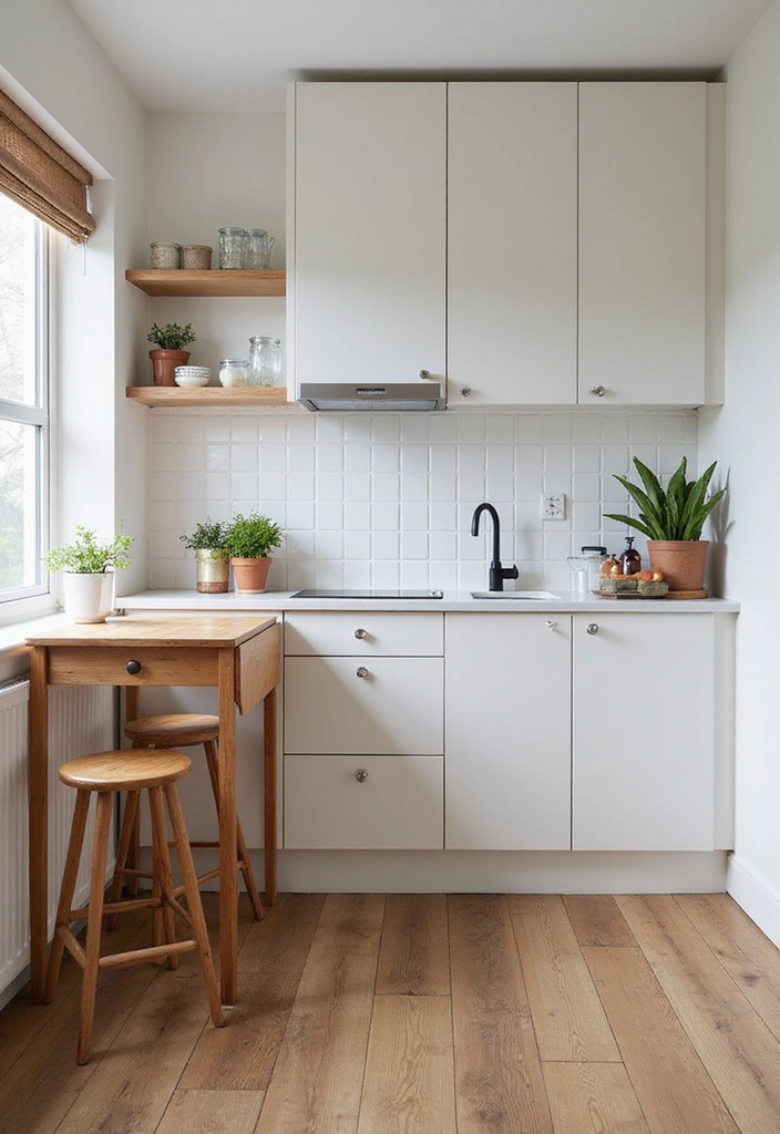 14 Small One Side Kitchen Ideas for Maximum Organization and Efficiency! - 12. Foldable Furniture