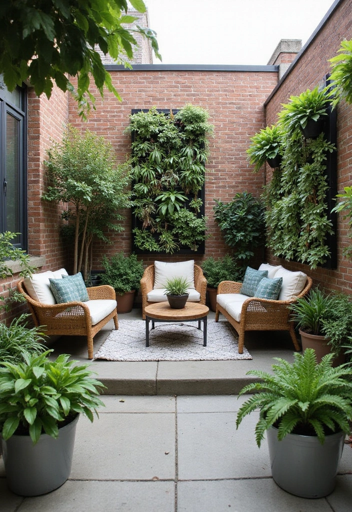 20 Stunning Modern Backyard Patio Designs That Will Transform Your Outdoor Space! - 18. Urban Garden Escape