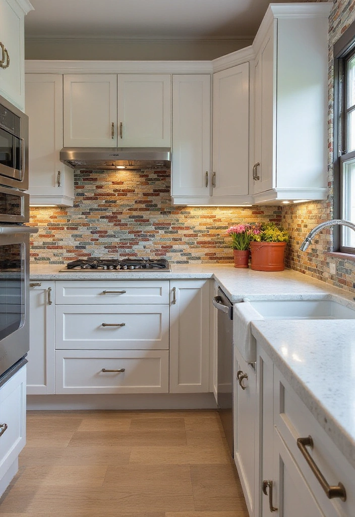 20 Inspiring Small L Shape Kitchen Ideas You Need to See to Believe! - 11. Stylish Backdrops