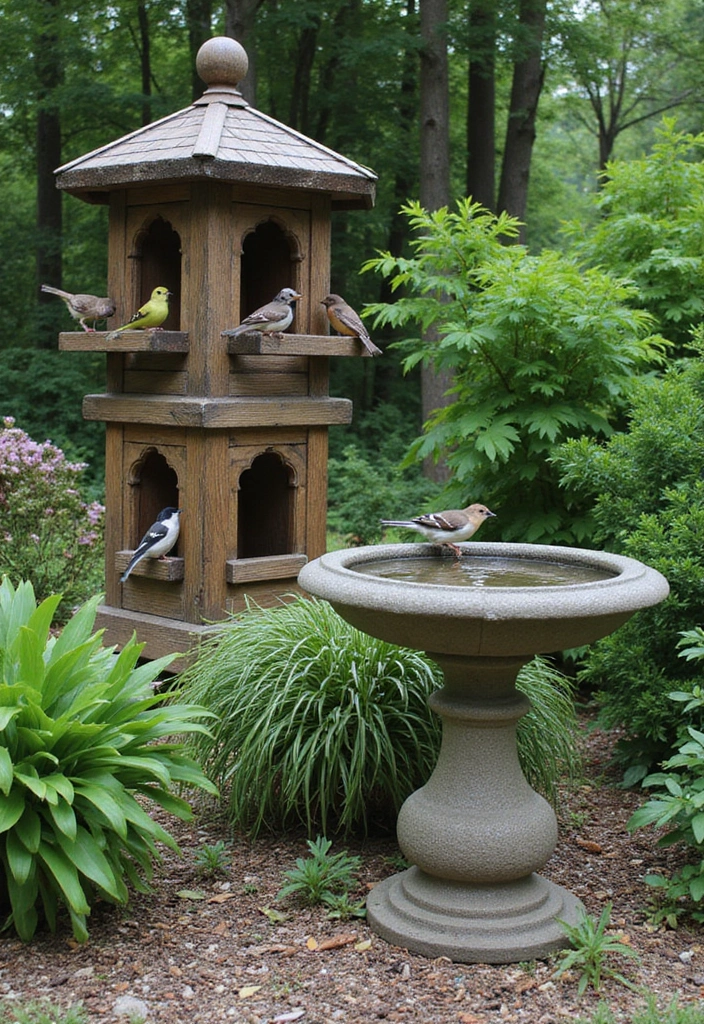 20 Whimsical Cottagecore Backyard Ideas That'll Make You Want to Live Outside! - 17. Birdwatching Station