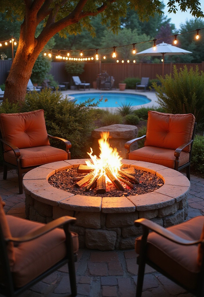 16 Genius Small Outdoor Kitchen Ideas for Pool Areas That Maximize Fun! - 8. Fire Pit Cooking Station