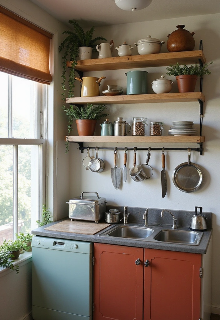 How to Maximize Style and Space in Your Small Vintage Country Kitchen - 4. Clever Use of Vertical Space