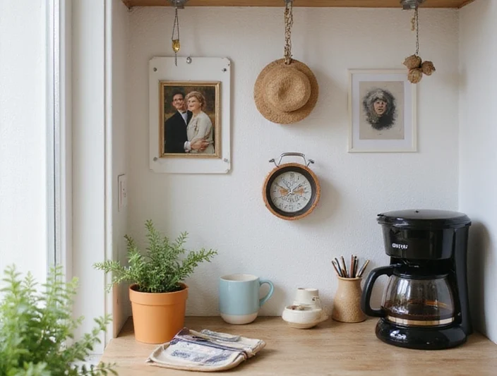 Affordable and Trendy: How to Create a Built-In Coffee Nook in Kitchen on a Budget!