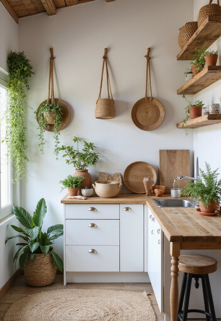 19 Cozy French Chateau Kitchen Inspirations to Elevate Your Cooking Space! - 7. Incorporating Natural Elements