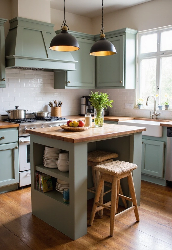 14 Small One Side Kitchen Ideas for Maximum Organization and Efficiency! - 2. Multi-Functional Islands