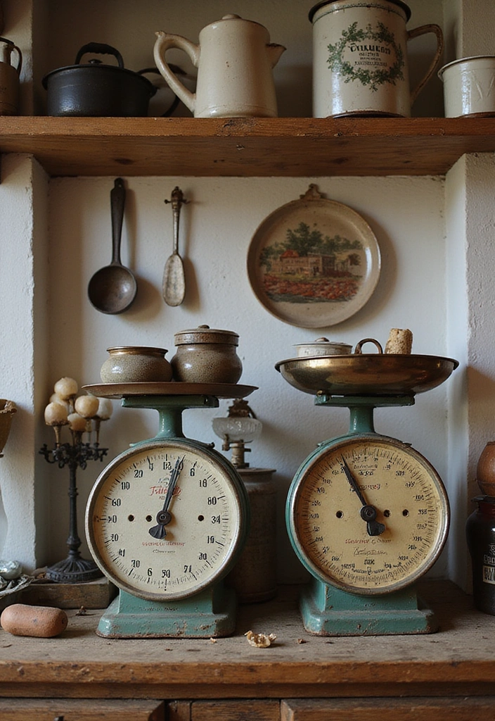 19 Cozy French Chateau Kitchen Inspirations to Elevate Your Cooking Space! - 12. Unique Vintage Finds