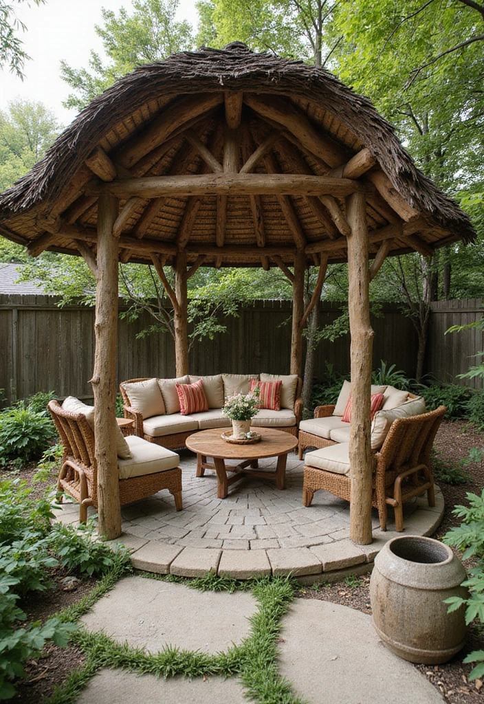 20 Cozy Rustic Backyard Landscaping Ideas That Will Transform Your Outdoor Space! - 14. Natural Shade Structures