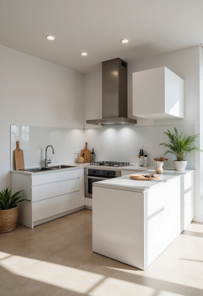 14 Small One Side Kitchen Ideas for Maximum Organization and Efficiency! - 8. Minimalist Design