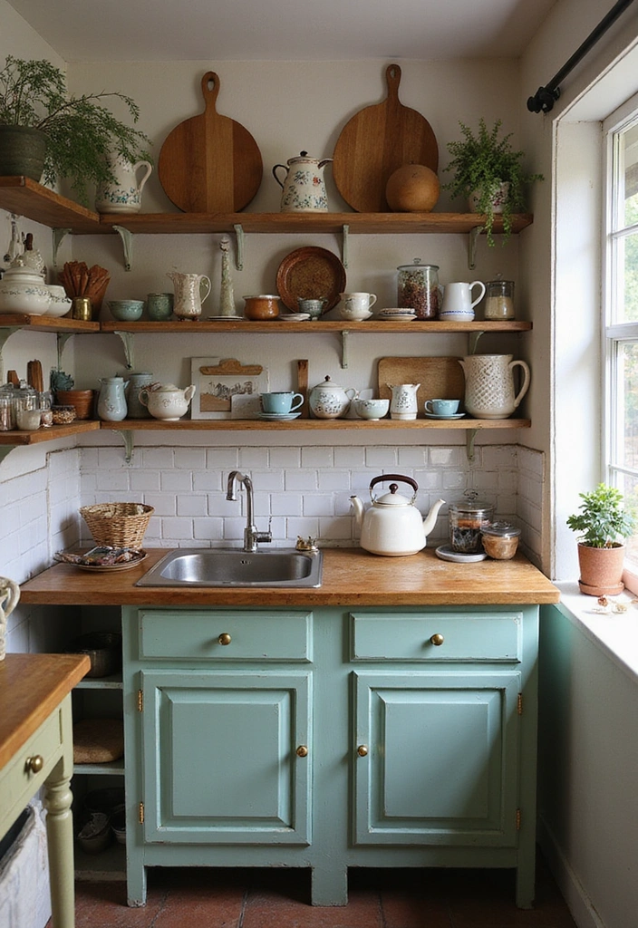 How to Maximize Style and Space in Your Small Vintage Country Kitchen - 3. Vintage Accents to Add Charm
