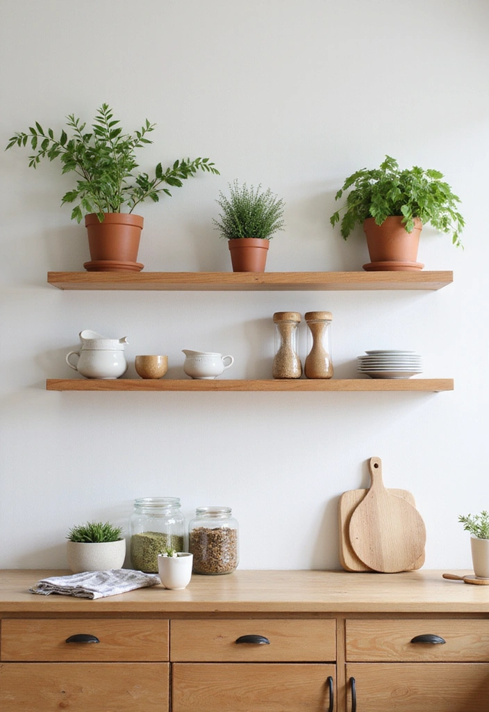 Step by Step: Minimalist Kitchen Organization for Small Spaces - 2. Maximize Vertical Space with Shelves