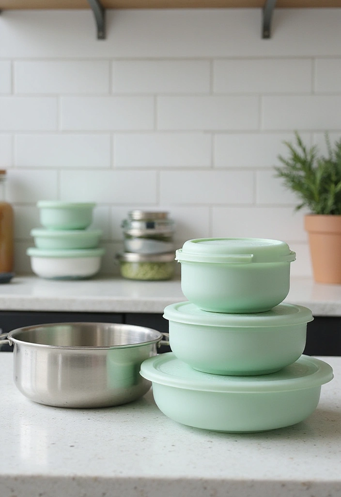 11 Eco-Friendly Light Green European Kitchen Decor Hacks That Are Beautiful and Sustainable! - 15. Reusable Storage Solutions
