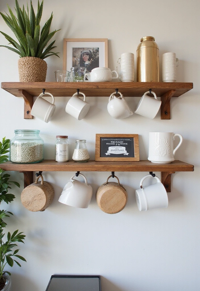 Affordable and Trendy: How to Create a Built-In Coffee Nook on a Budget! - 6. Design the Perfect Coffee Wall