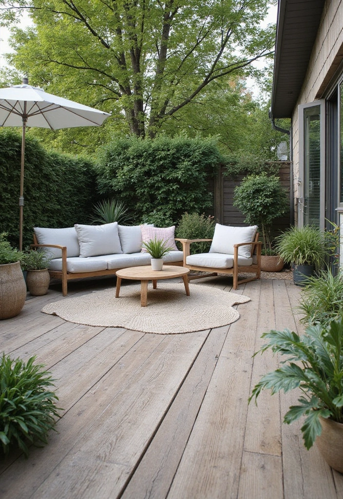 20 Stunning Modern Backyard Patio Designs That Will Transform Your Outdoor Space! - 1. Cozy Scandinavian Retreat