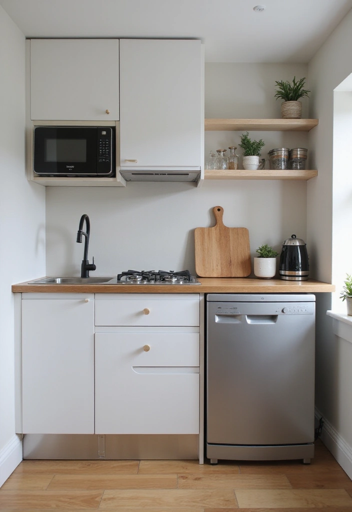 14 Small One Side Kitchen Ideas for Maximum Organization and Efficiency! - 9. Smart Appliances