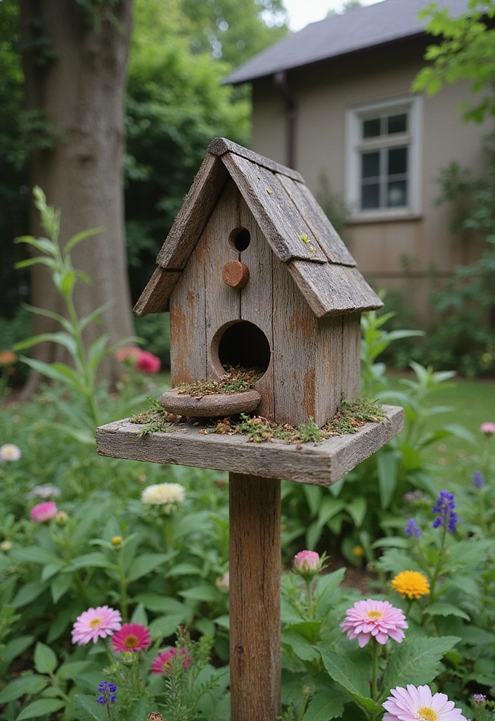 20 Cozy Rustic Backyard Landscaping Ideas That Will Transform Your Outdoor Space! - 19. Beautiful Birdhouses