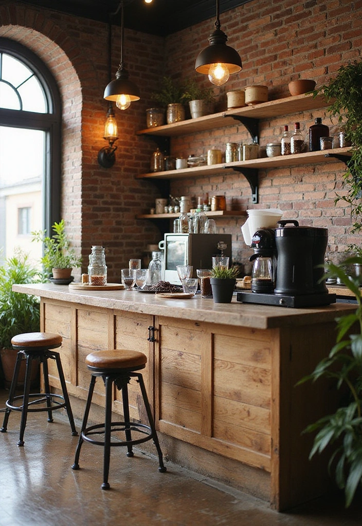 22 Boho Coffee Bar Decor Ideas to Create Your Own Cozy Café at Home! - 14. Multi-Purpose Space