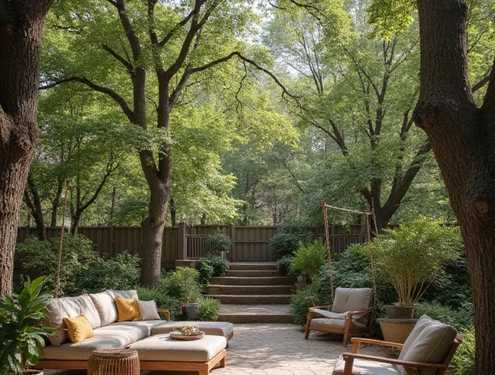 15 Nature-Inspired Wooded Backyard Landscape Designs
