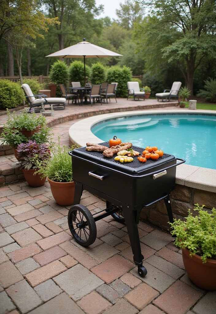16 Genius Small Outdoor Kitchen Ideas for Pool Areas That Maximize Fun! - 11. DIY Barbecue Smoker