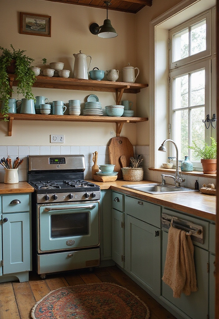 19 Cozy French Chateau Kitchen Inspirations to Elevate Your Cooking Space! - 1. Vintage Charm with Modern Upgrades