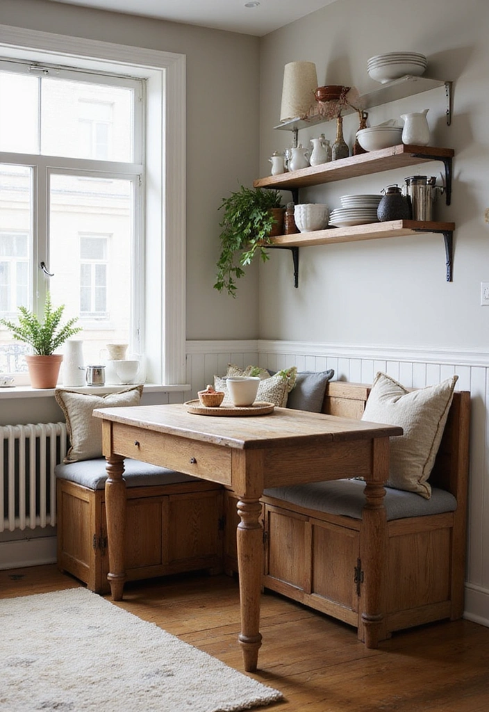How to Maximize Style and Space in Your Small Vintage Country Kitchen - 1. Embrace Multi-Functional Furniture