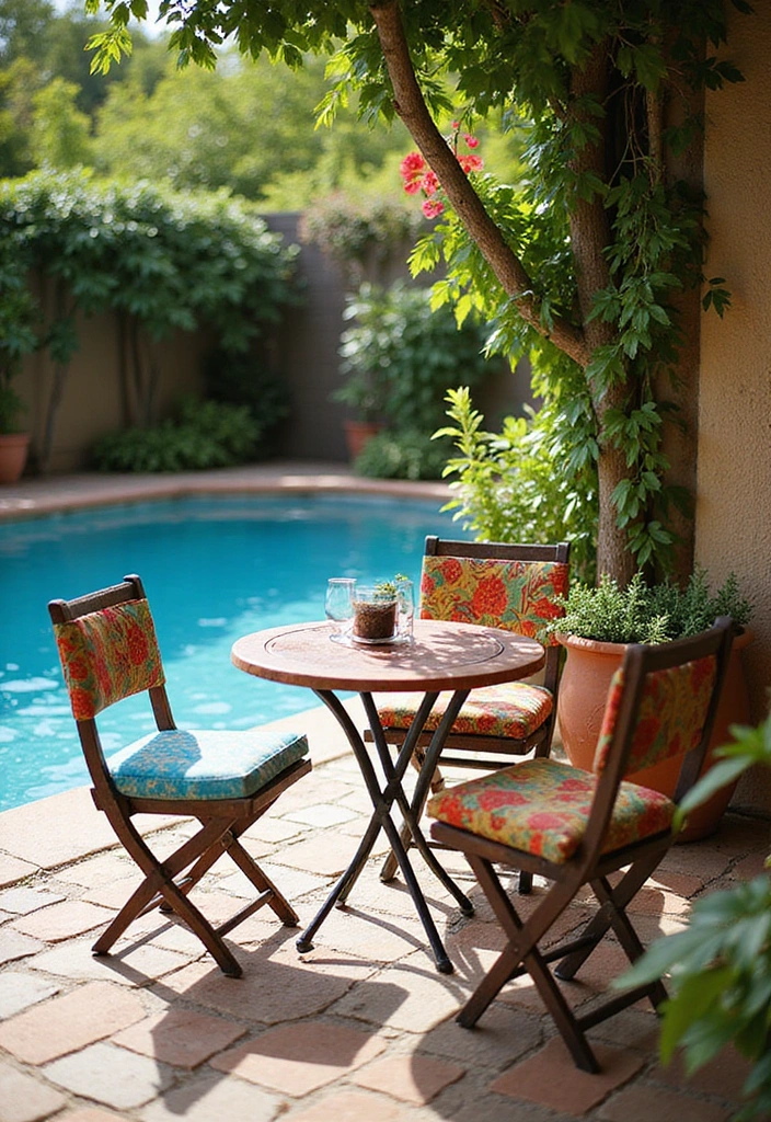 16 Genius Small Outdoor Kitchen Ideas for Pool Areas That Maximize Fun! - 7. Outdoor Dining Nook