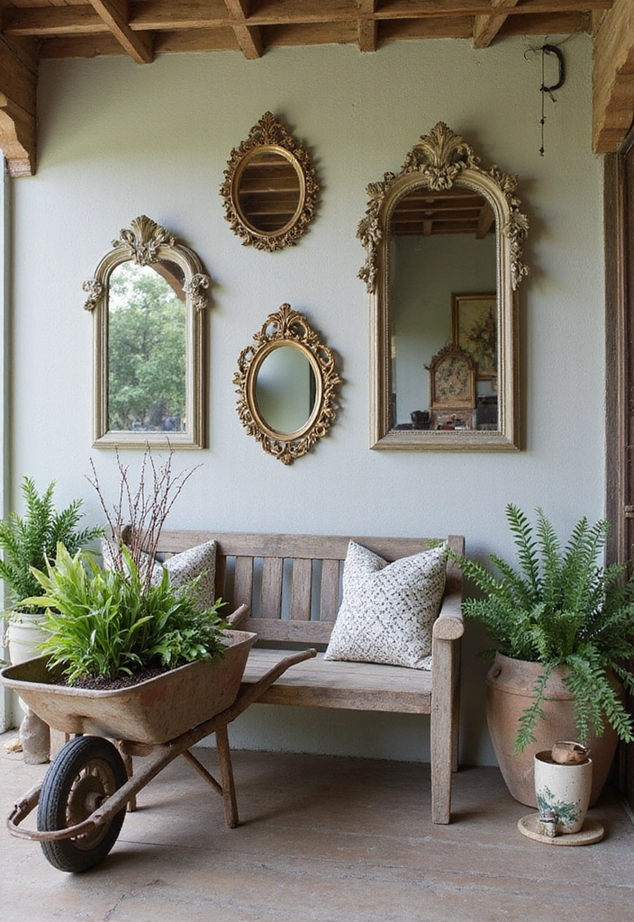 20 Cozy Rustic Backyard Landscaping Ideas That Will Transform Your Outdoor Space! - 9. Vintage Decor Accents