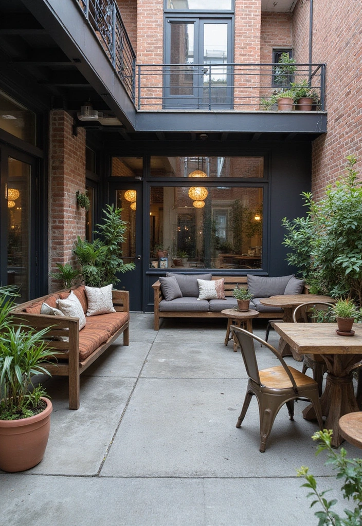 20 Stunning Modern Backyard Patio Designs That Will Transform Your Outdoor Space! - 11. Industrial Chic