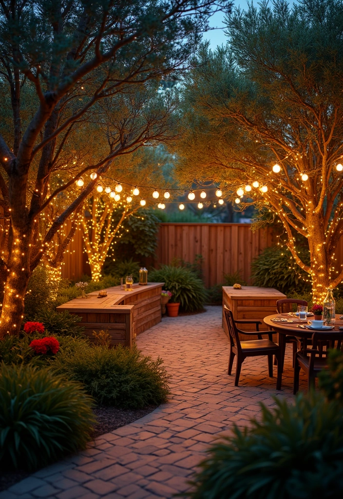 20 Whimsical Cottagecore Backyard Ideas That'll Make You Want to Live Outside! - 3. Enchanted Fairy Lights