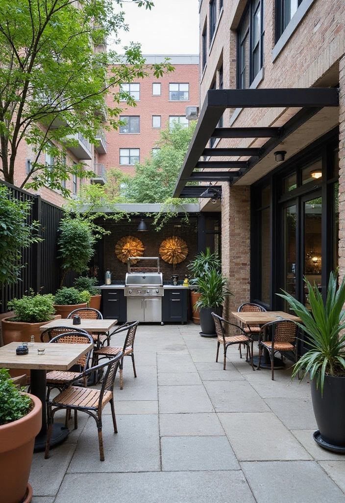 20 Stunning Modern Backyard Patio Designs That Will Transform Your Outdoor Space! - 2. Chic Urban Oasis