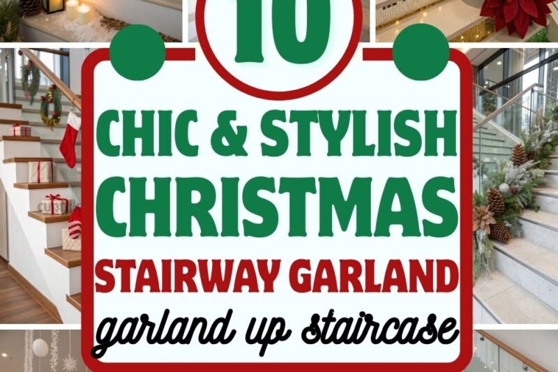 10 Easy Ways to Get Picture-Perfect Christmas Garland on Glass Staircase for a Festive Glow-Up