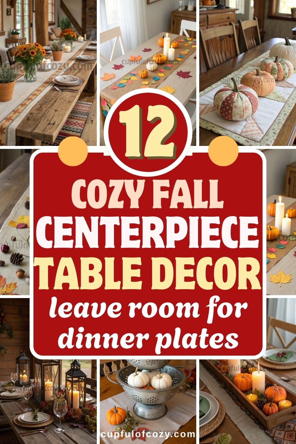 Fall Centerpiece Ideas That Still Leave Room for Dinner Plates (3)