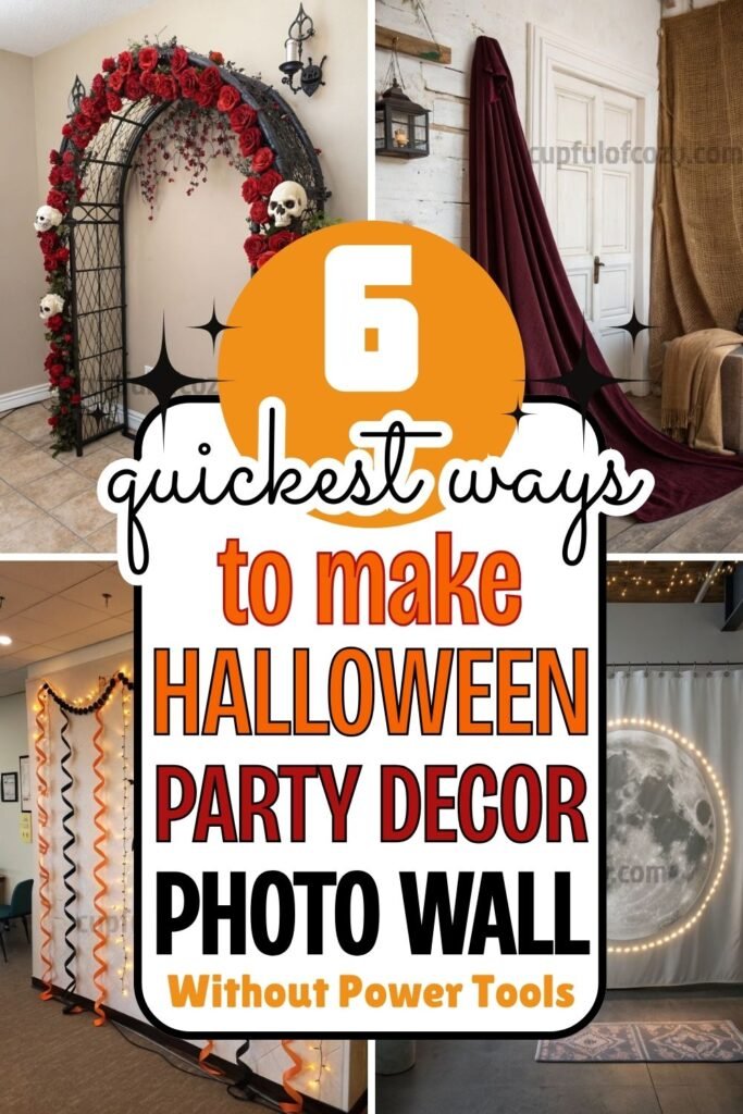Halloween Wall Backdrop Without Power Tools (2)
