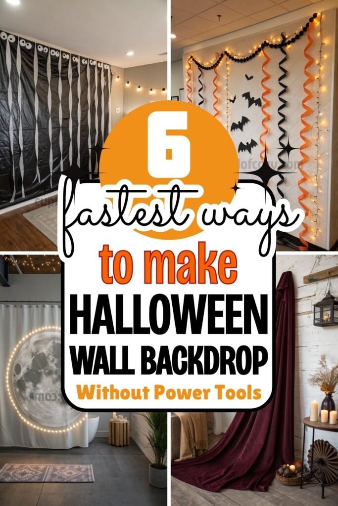 Halloween Wall Backdrop Without Power Tools (2)