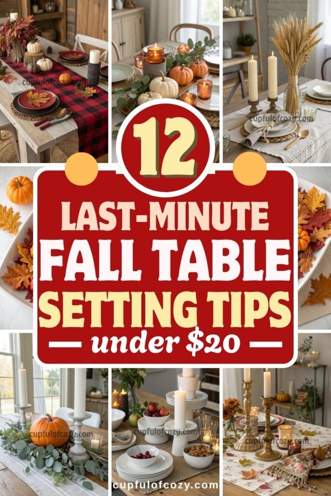 Last-Minute Fall Table Setting Hacks That Look Expensive But Cost Under $20