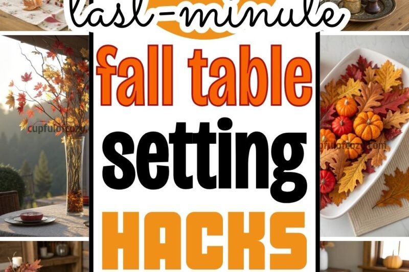 12 Last-Minute Fall Table Setting Hacks That Look Expensive But Cost Under $20