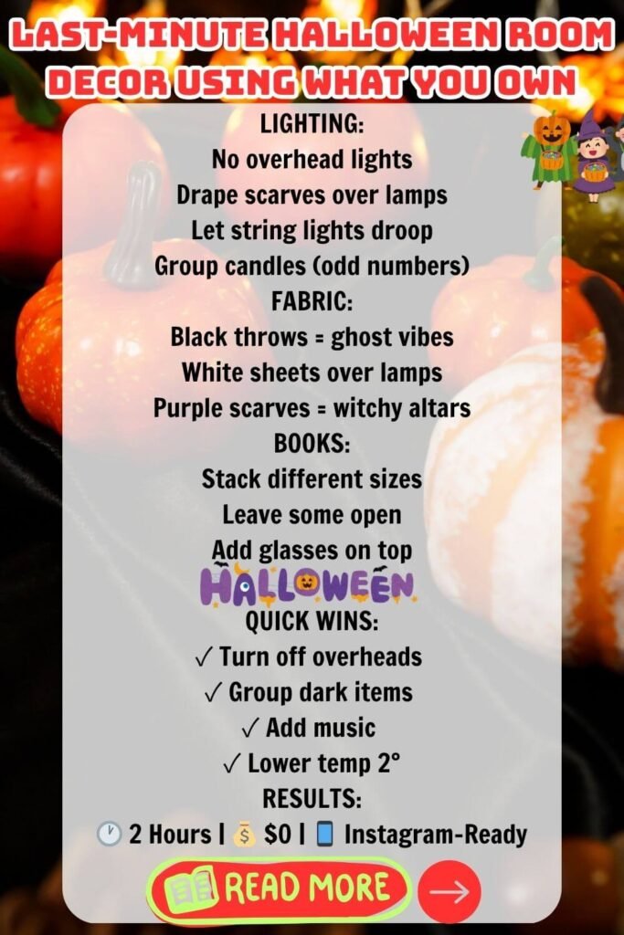 Last-Minute Halloween Decor