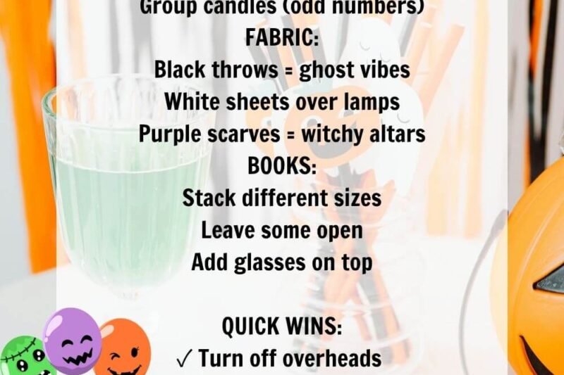 Last-Minute Halloween Room Decor Using Things You Already Own