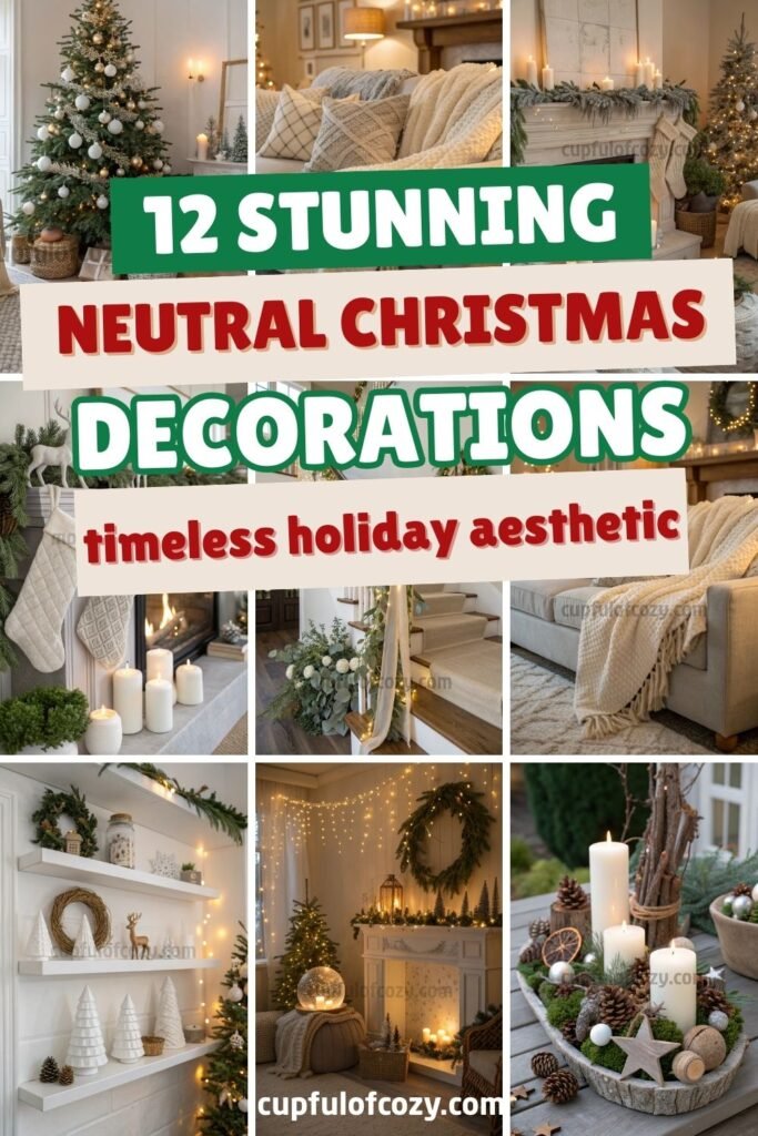Neutral Christmas Decor Ideas (6)