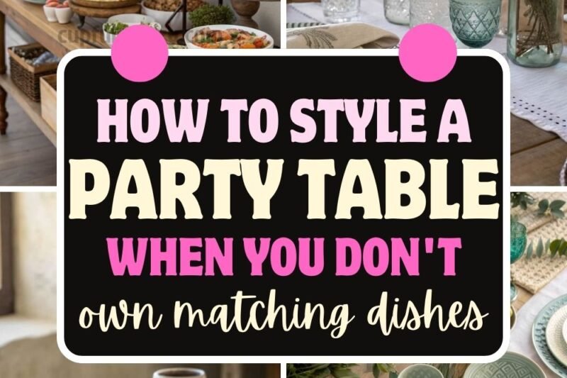 How to Style a Party Table When You Don’t Own Matching Dishes