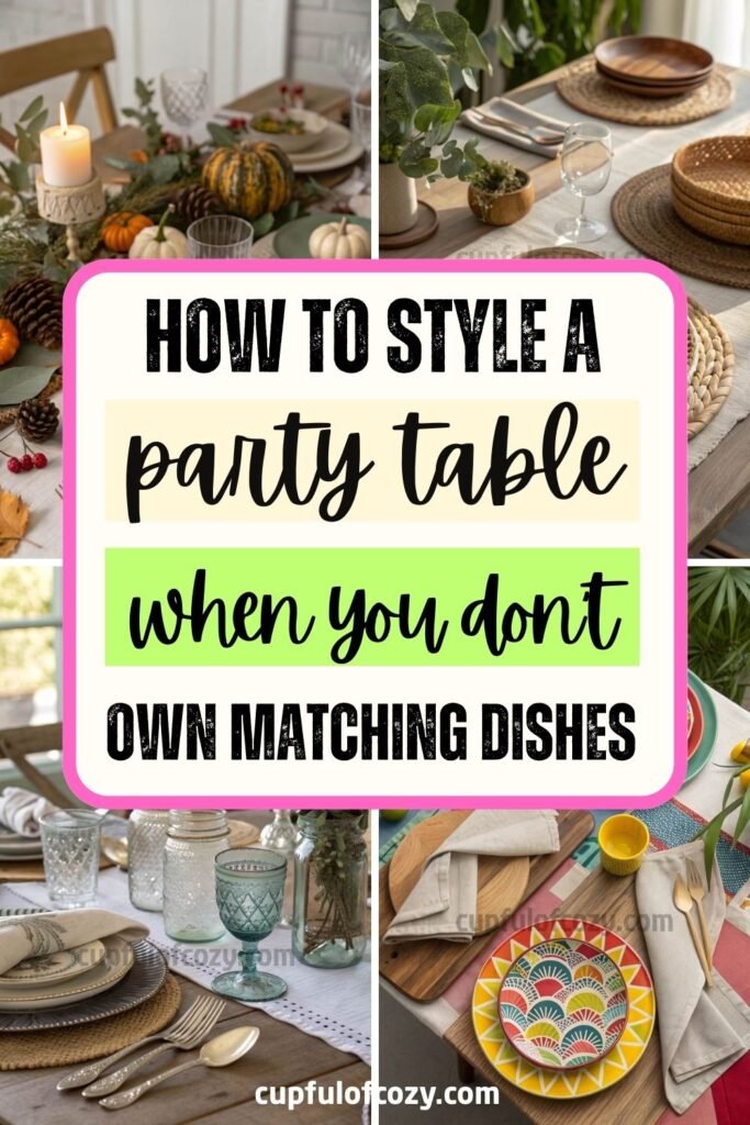 Party Table When You Don’t Own Matching Dishes (6)