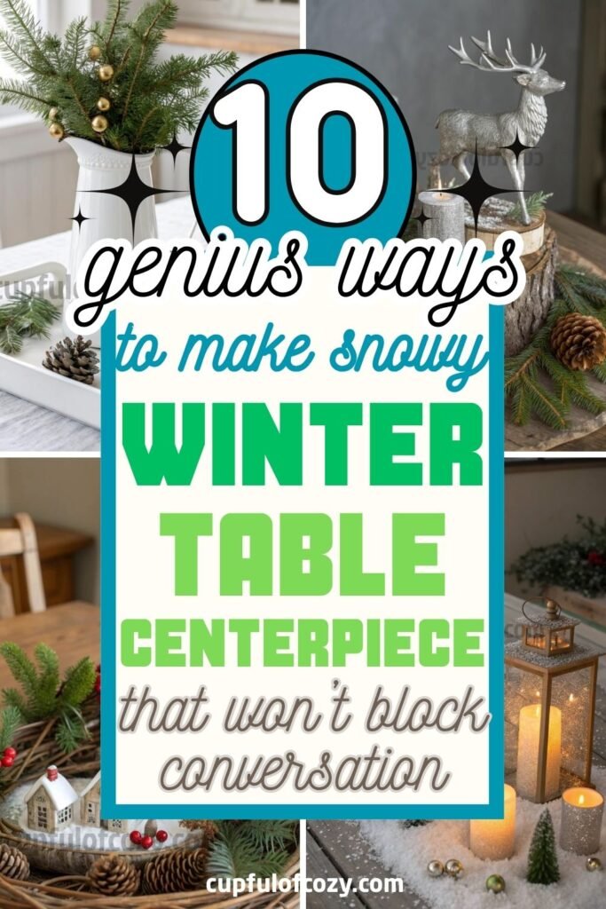 Winter Centerpiece That Won’t Block Conversation