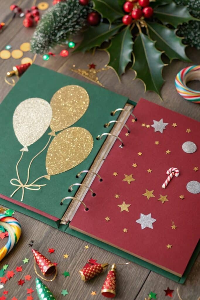 christmas-themed-birthday-scrapbook-ideas