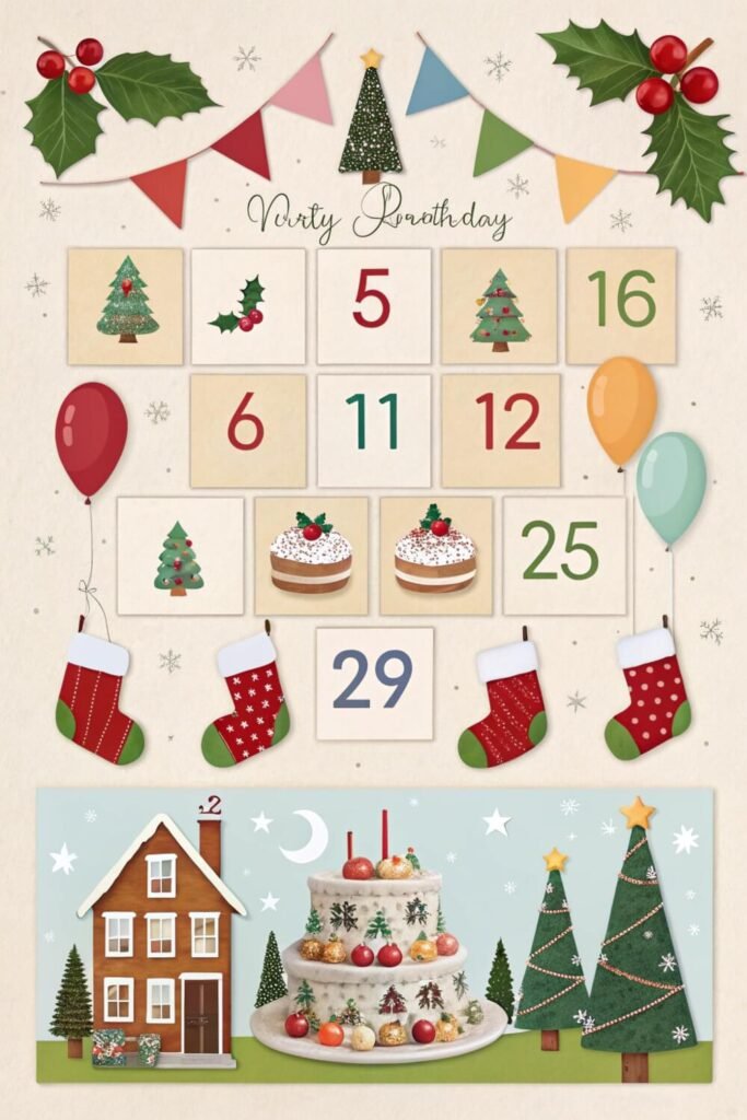 christmas-themed-birthday-scrapbook-ideas
