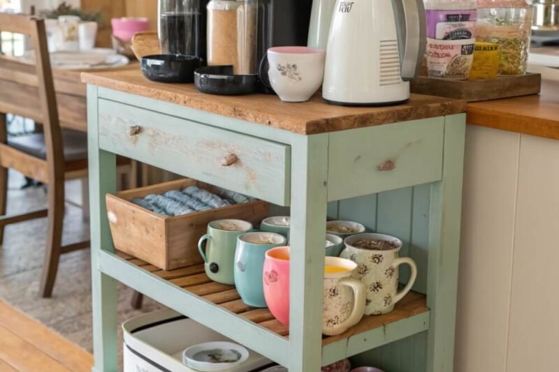 10 Cute Coffee Cart Ideas for Hosting Brunch with Friends