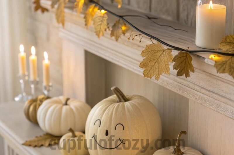 12 Cozy & Cute Halloween Mantel Decor for Moms Who Don’t Like Scary