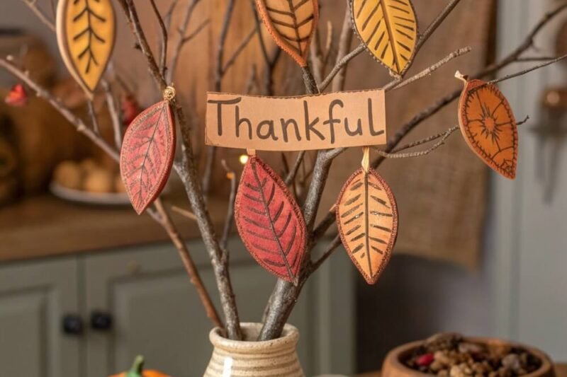 10 Adorable DIY Gratitude Tree Craft for Families to Display at Thanksgiving